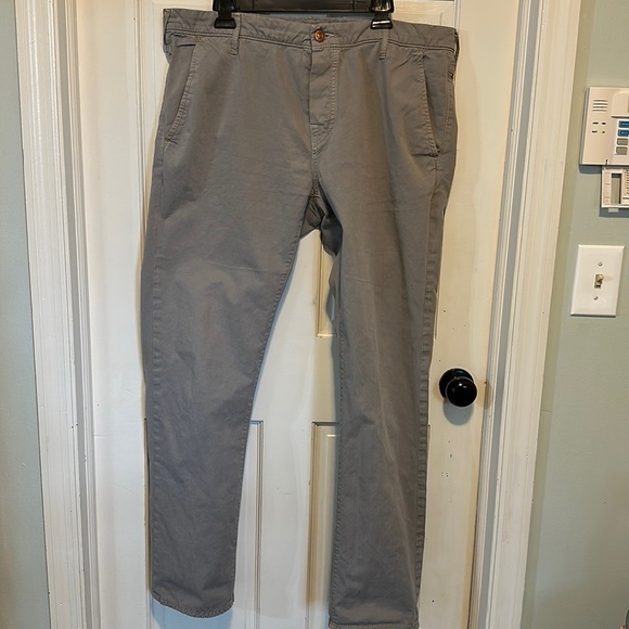 TRUE RELIGION Rocco Tailored overdye Twill pants / jeans Gray Size 38 - Picture 1 of 15
